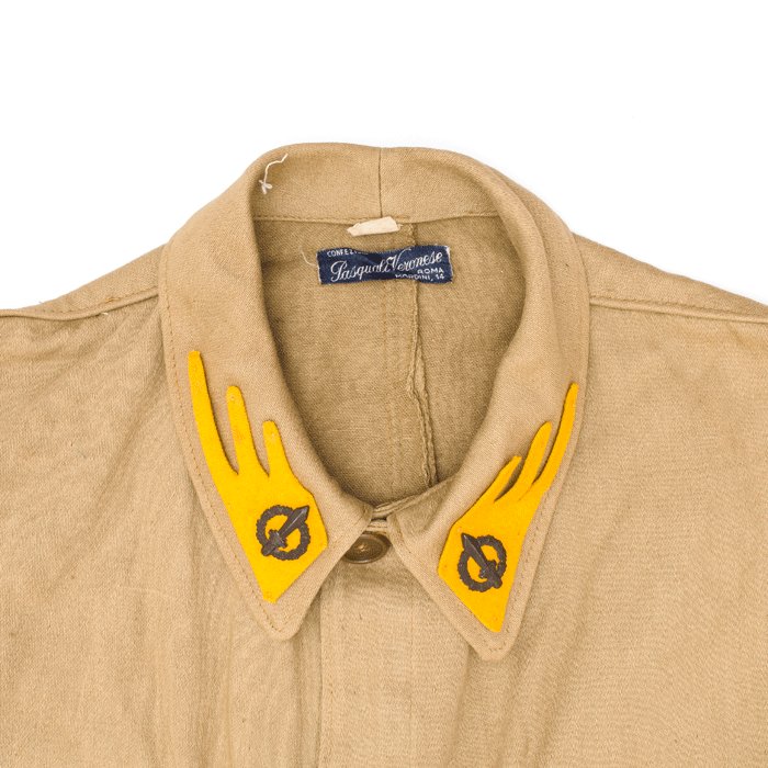 PSU6 Set of Italian RSI artillery service blouse, tropical coat and M42 summer cap — image 4