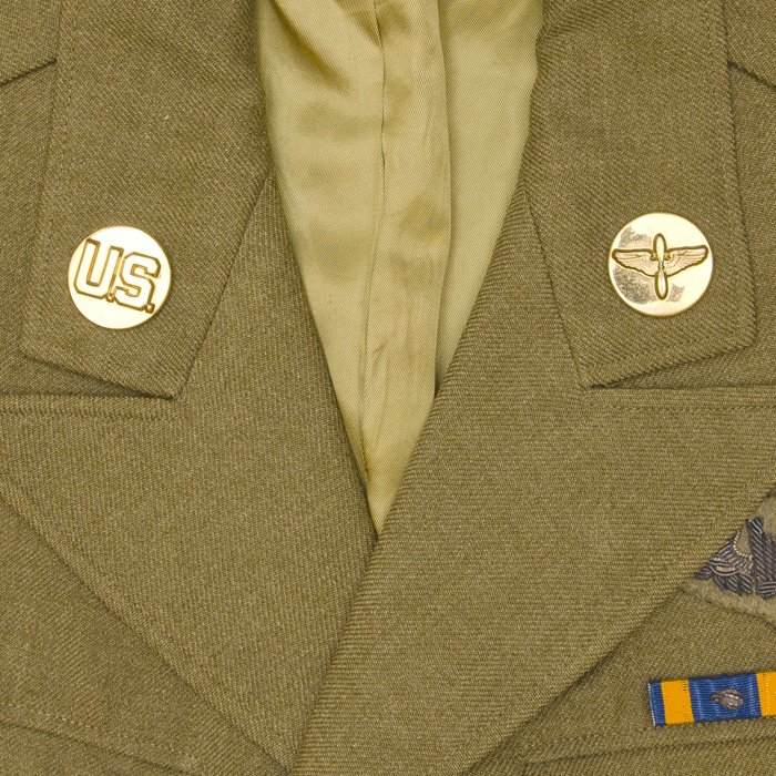 VRU3 U.S.A.A.F 8th Air Force NCO B-14 Flight jacket and overseas cap — image 4