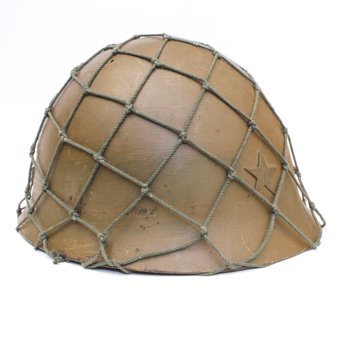 GRH11 Imperial Japanese Army Type 90 helmet and issue net — image 3