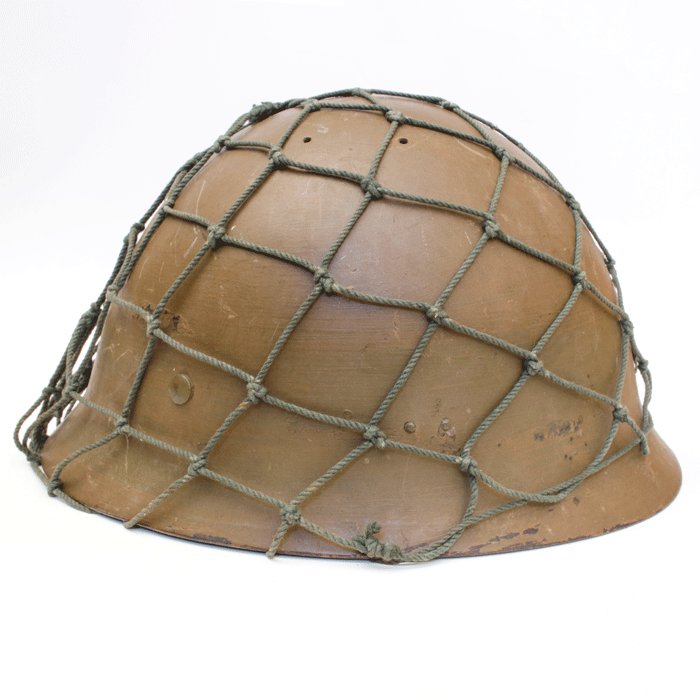 GRH11 Imperial Japanese Army Type 90 helmet and issue net — image 9