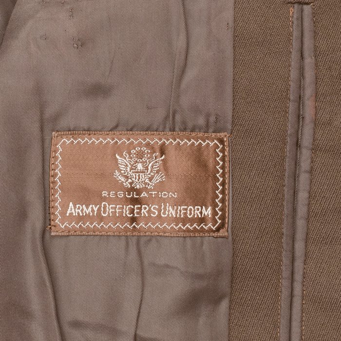 WA4L US WW2 Army 287th Artillery Major tunic and overseas cap — image 7