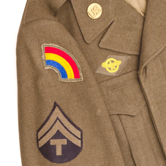 WA4K US WW2 'Ike' jacket for an army medic — image 5