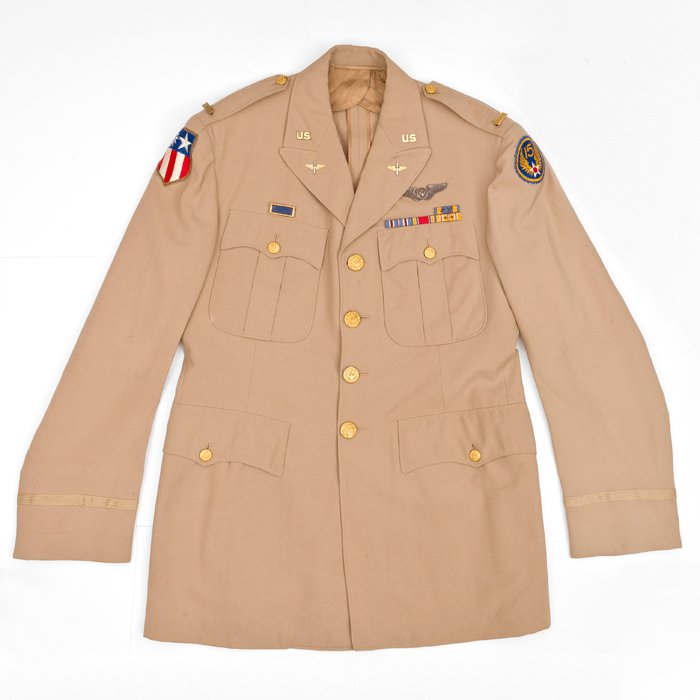 WA4H USAAC 15th Air Force Lt. tan wool tunic — image 2
