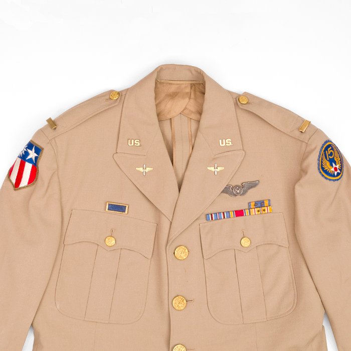 WA4H USAAC 15th Air Force Lt. tan wool tunic — image 3