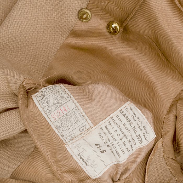 WA4H USAAC 15th Air Force Lt. tan wool tunic — image 7