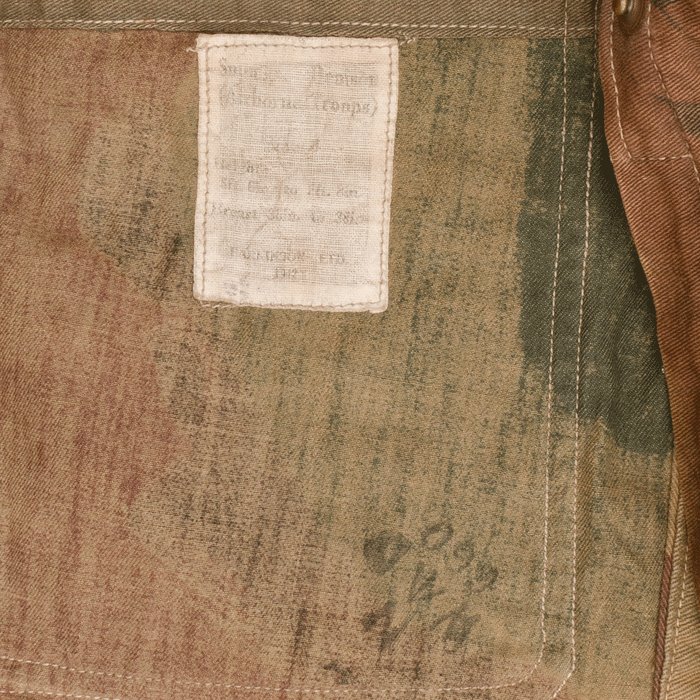 PEH4 U.S. army M1 WWII painted fixed bale steel helmet with liner for a 1st Lt. in the 1277th Engineer Combat Battalion — image 16