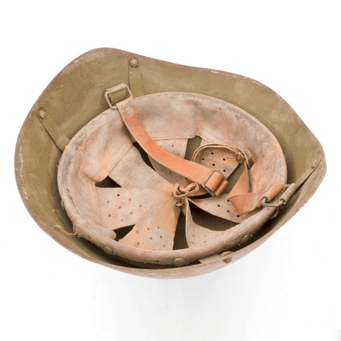 VTH6 WW2 era Greek army helmet — image 10