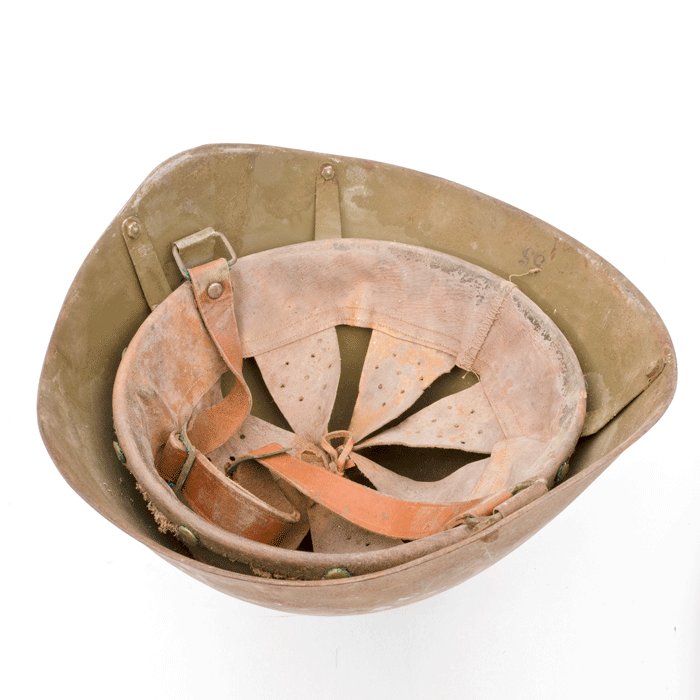 VTH6 WW2 era Greek army helmet — image 11