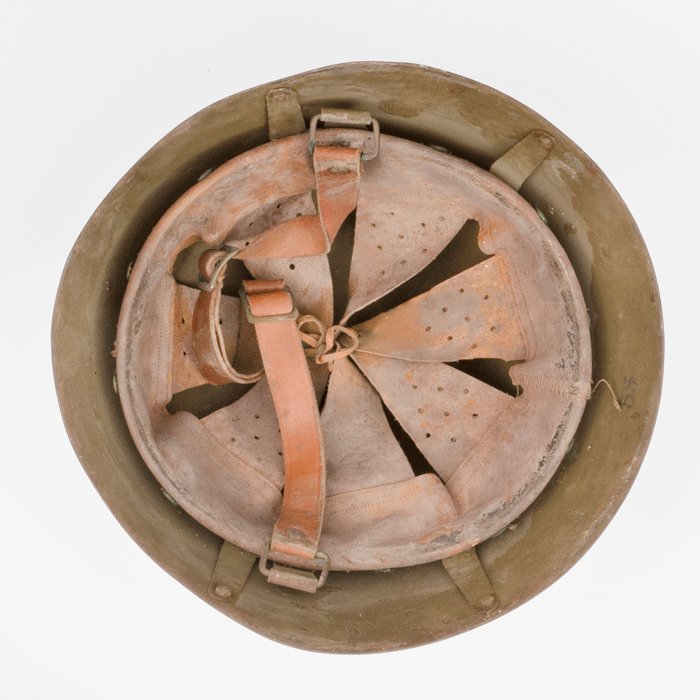 VTH6 WW2 era Greek army helmet — image 9