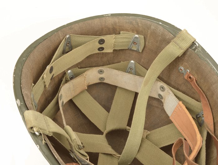 GMH9 U.S. army M1 WWII fixed bale steel helmet with liner — image 10