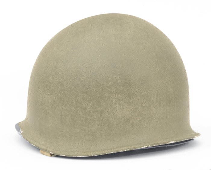 GMH9 U.S. army M1 WWII fixed bale steel helmet with liner — image 3