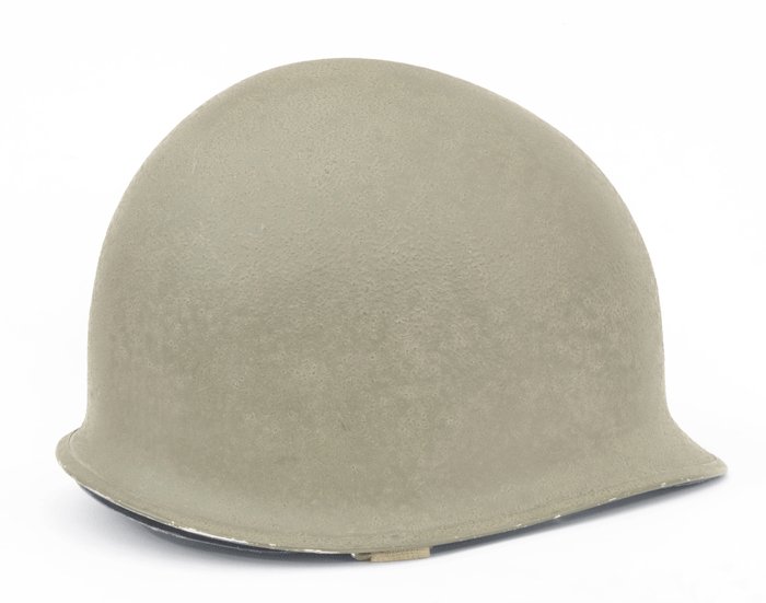 GMH9 U.S. army M1 WWII fixed bale steel helmet with liner — image 4