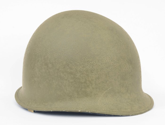 GMH9 U.S. army M1 WWII fixed bale steel helmet with liner — image 5