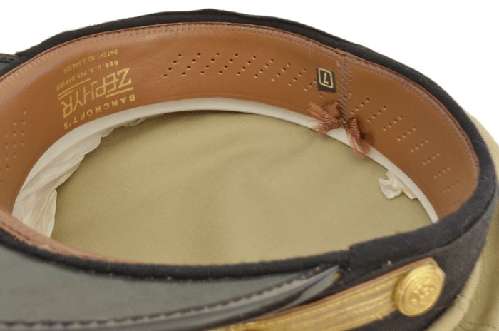 HFS4 U.S. Navy officer khaki visored cap — image 9