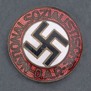 HUB50 Enameled NSDAP party membership badge, RZM, M1/8