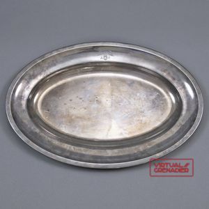 HUP29 Large oval formal serving tray from Adolf Hitler's personal …