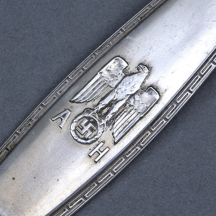 HUP31 Large formal dinner fork #2 from Adolf Hitler's personal silver service — image 3