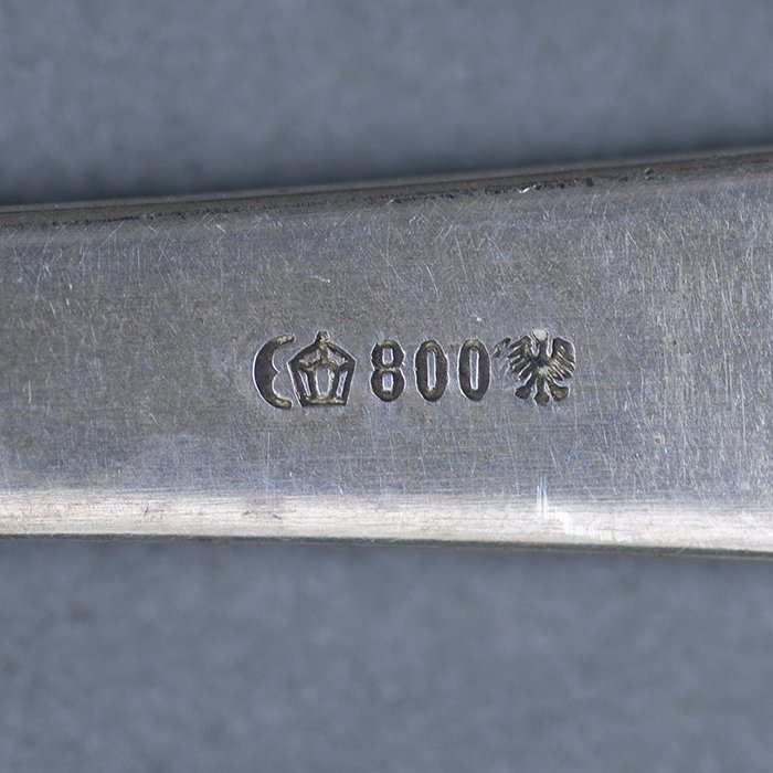 HUP31 Large formal dinner fork #2 from Adolf Hitler's personal silver service — image 5