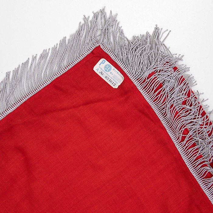 DY109 Double sided NSDAP party flag with metallic fringe borders and paper RZM tag — image 4