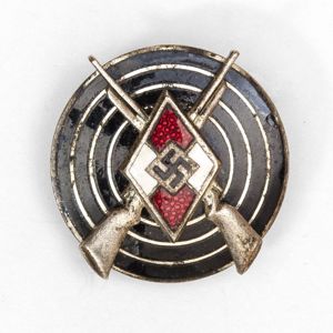 XMA15 Hitlerjugend enameled marksmanship pin