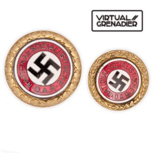 CBA1 Matched set of low number Gold Party Badges