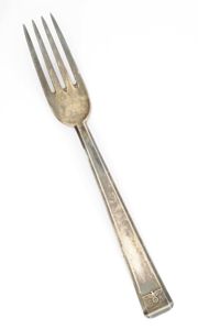 FSA04 Silver Deutsche Reichsbahn dinner fork believed from the Dining …