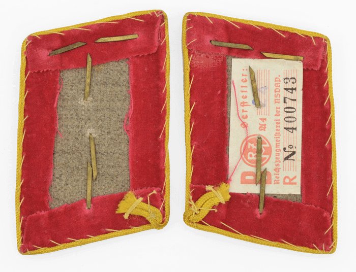 FSA07 Pair of collar tabs for NSDAP Reich Abschnittsleiter — image 3