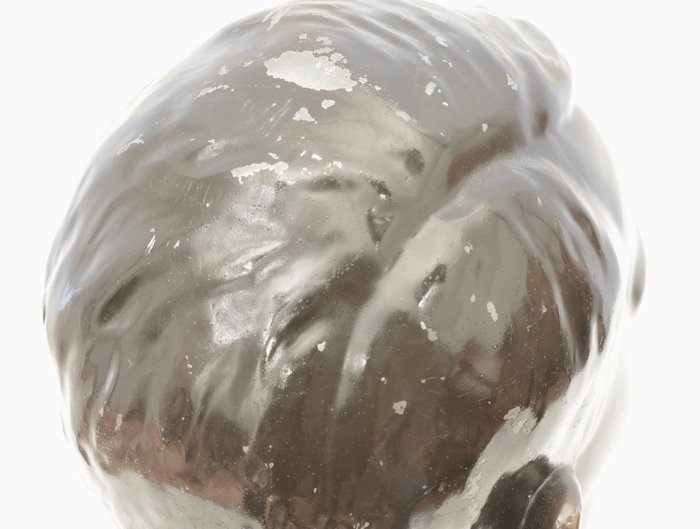 Hitler head bust mounted on black marble base — image 5