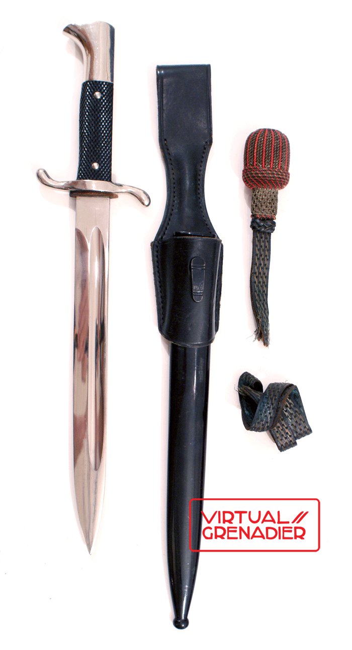 Fireman's dress bayonet and frog — image 2