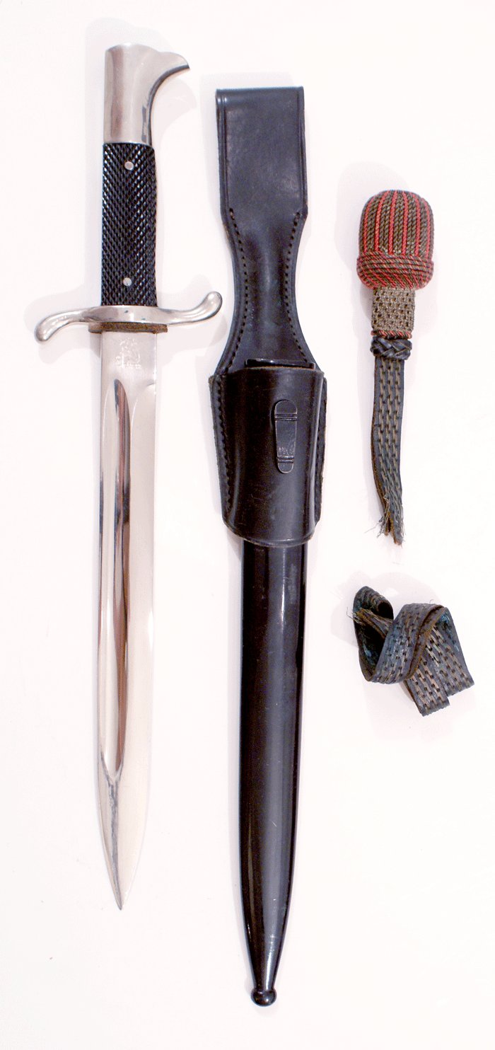 Fireman's dress bayonet and frog — image 3