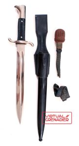 Fireman's dress bayonet and frog