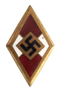 Hitlerjugend leader membership pin