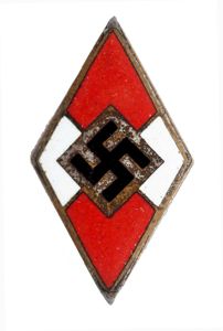 JT009 Enameled Hitlerjugend membership pin