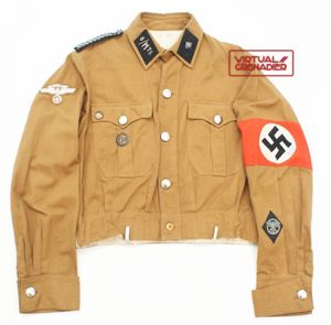 NSKK NCO ensemble consisting of brownshirt, cap and breeches