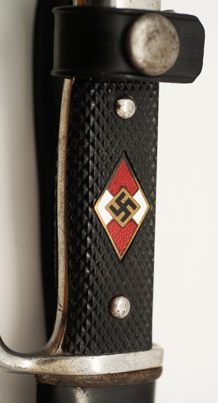 Hitlerjugend knife and scabbard, later quality — image 4