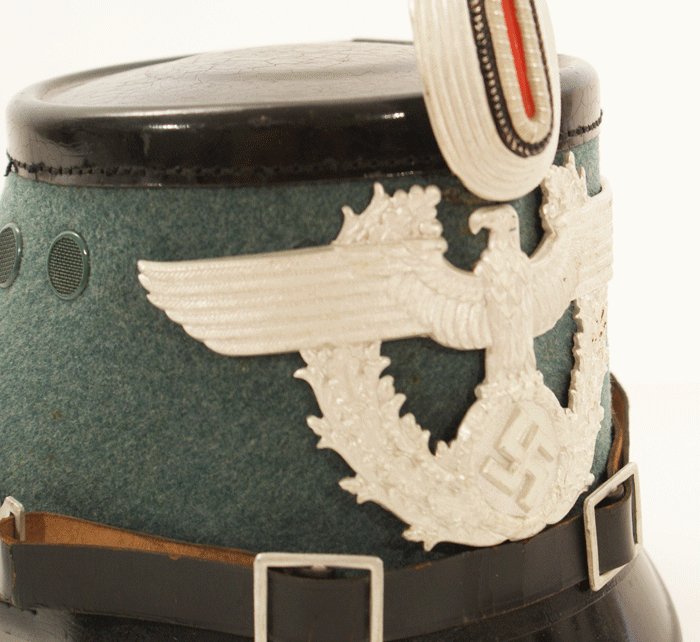 Robt. Lubstein made enlisted municipal police shako — image 3