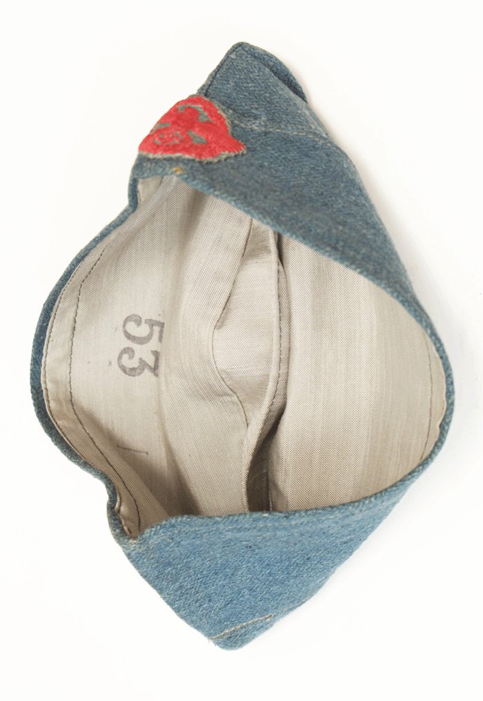 Feurwehr wartime EM HBT overseas cap — image 5