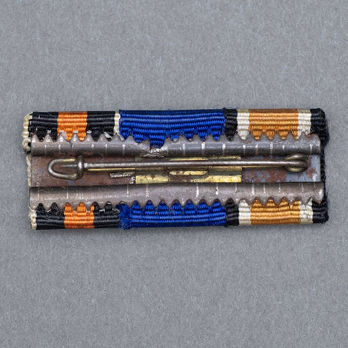 JDE68 Three place ribbon bar EKII, Luftwaffe Long Service and Sudetenland medals — image 4