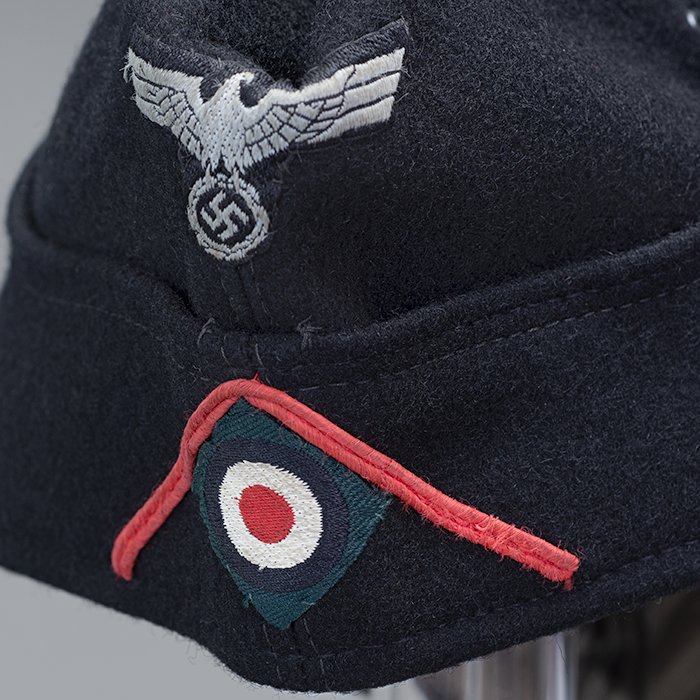 BSI41 Excellent Heer EM black Panzer M34 overseas cap — image 10