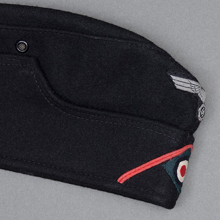BSI41 Excellent Heer EM black Panzer M34 overseas cap — image 13