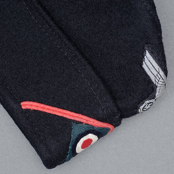 BSI41 Excellent Heer EM black Panzer M34 overseas cap — image 14