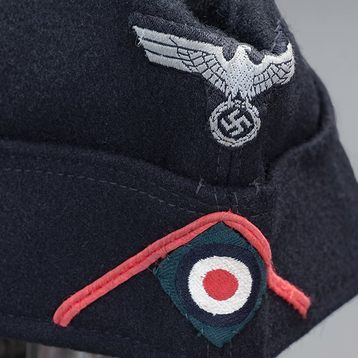 BSI41 Excellent Heer EM black Panzer M34 overseas cap — image 3