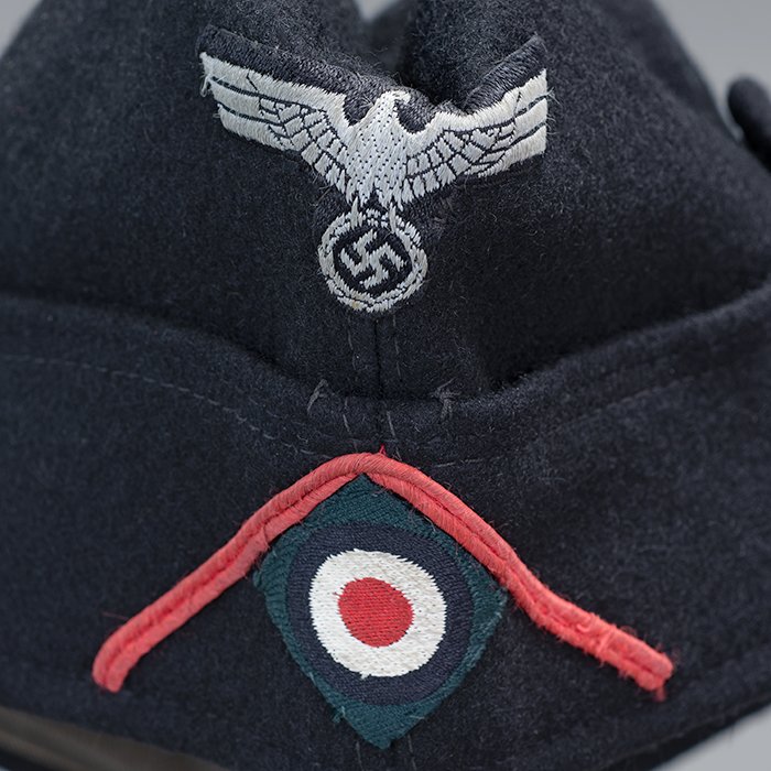 BSI41 Excellent Heer EM black Panzer M34 overseas cap — image 5