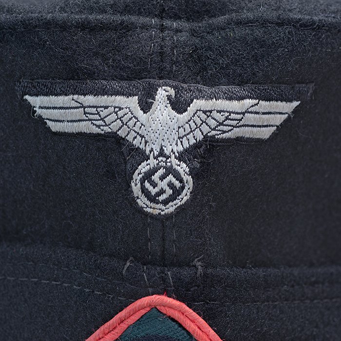 BSI41 Excellent Heer EM black Panzer M34 overseas cap — image 7
