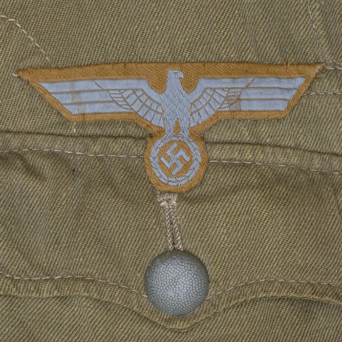 IRW36 Service used Peek & Cloppenburg manufactured Heer Panzergrenadier Gefreiter M42 style tropical service blouse — image 10