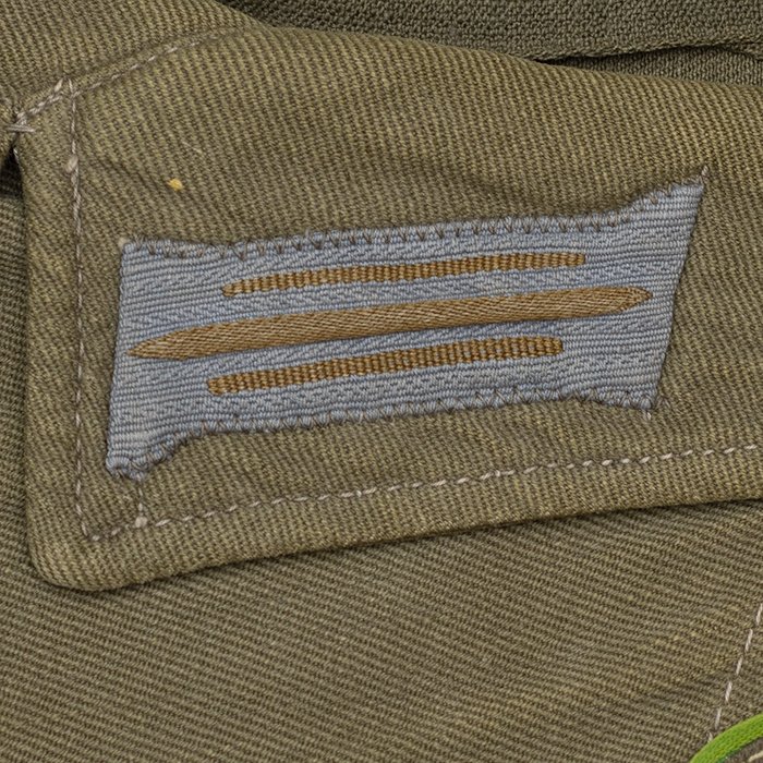 IRW36 Service used Peek & Cloppenburg manufactured Heer Panzergrenadier Gefreiter M42 style tropical service blouse — image 8