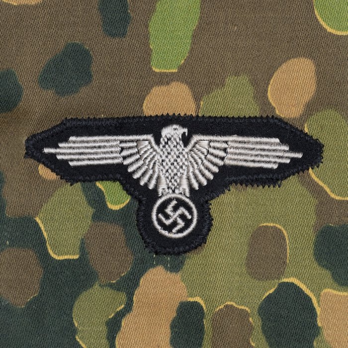 RAS68 Unissued Waffen-SS Erbsentarn pattern four pocket camouflaged jacket printed onto 'Olona' cotton fabric — image 16