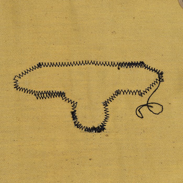 RAS68 Unissued Waffen-SS Erbsentarn pattern four pocket camouflaged jacket printed onto 'Olona' cotton fabric — image 17