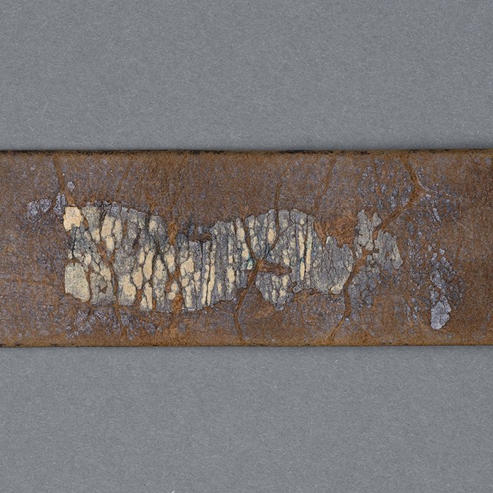 EC2 Named early nickel silver SS EM belt buckle with black leather belt — image 12