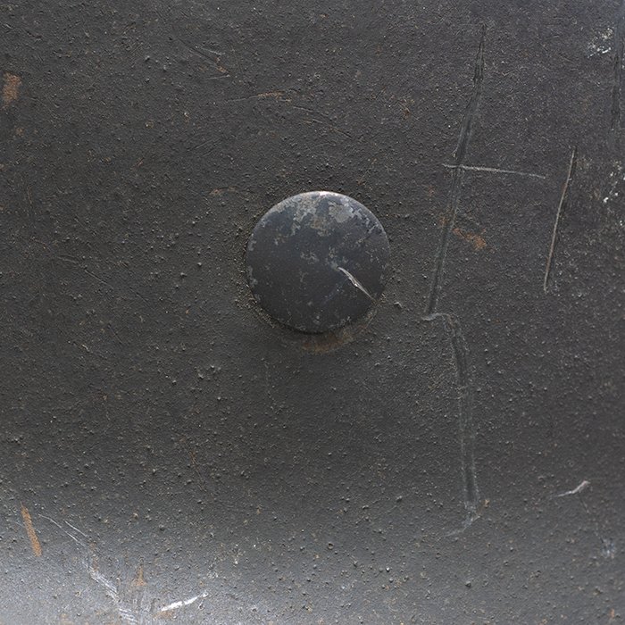 SM1 Spectacular battle damaged Waffen-SS M40 single decal 'GI Art' helmet — image 13